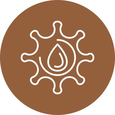 Beyaz arkaplanda kan simgesi, vektör simgesi 