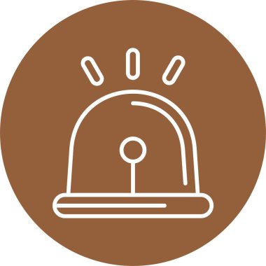 Alarm uyarı simgesi vektör illüstrasyonu 