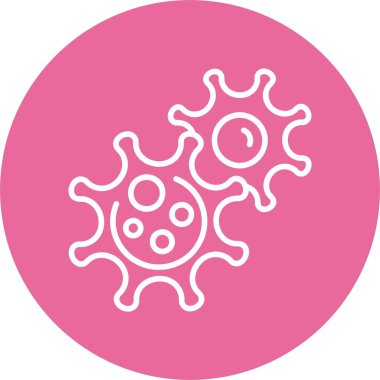 Virüs Web simgesi basit illüstrasyon