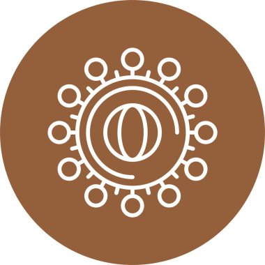 Corona virüs simgesi vektör illüstrasyonu