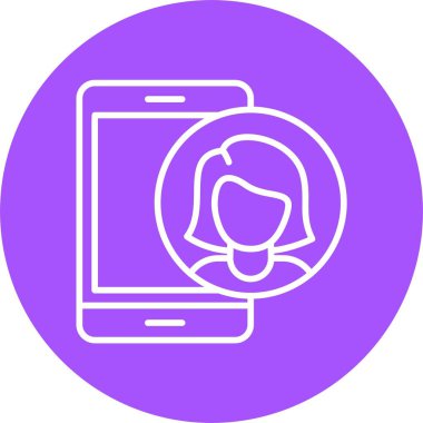 Kullanıcı web simgesi basit illüstrasyon 