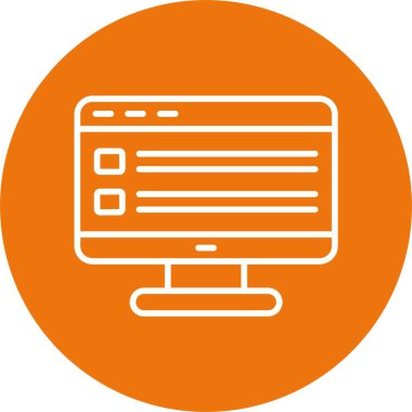 Beyaz Arkaplanda İzole Edilmiş Web Simgesi