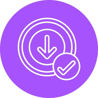 Düğme Web simgesi basit illüstrasyonunu indir