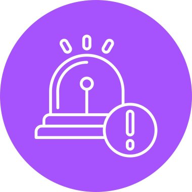 Alarm Web simgesi basit illüstrasyonuName