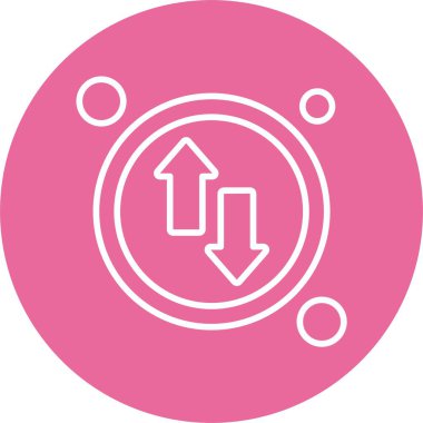 Beyaz Arkaplanda Yönlendirme Simgesi İzole Edildi 