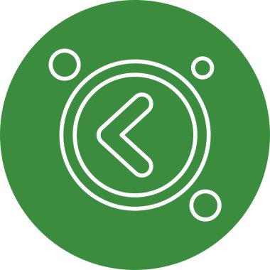 Navigasyon ok simgesi beyaza izole edildi 