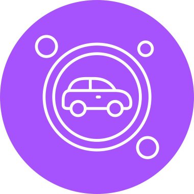 araba simgesi, vektör illüstrasyonu