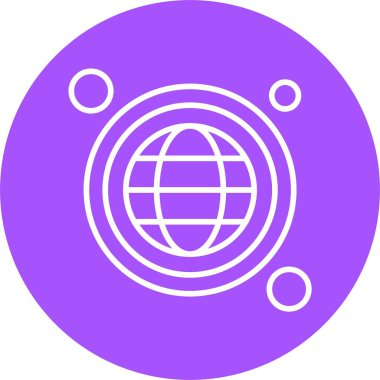 Beyaz arka plan üzerinde izole Internet simgesi 