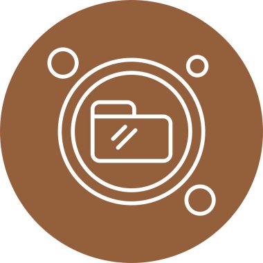 Dizin Düğmesi web simgesi basit illüstrasyon