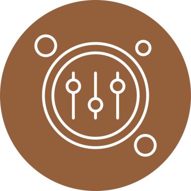 Beyaz arkaplanda kontrol simgesi izole edildi 