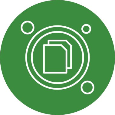 Kopyala düğmesi, Web Simgesi Basit İllüstrasyon