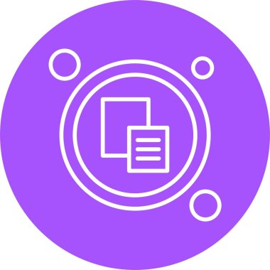 Beyaz arkaplana düğme simgesini yapıştır 