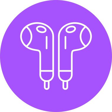 ses Kulaklığı simgesi, vektör illüstrasyonu