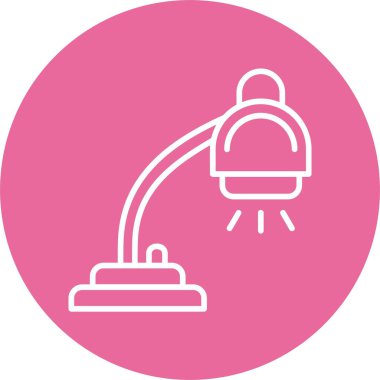 Işık lambası simgesi, vektör illüstrasyonu 