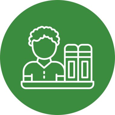 kitapların simge vektör illüstrasyonu