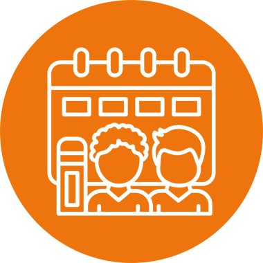 Topluluk Okuma Etkinliği Web Simgesi Beyaz Arkaplanda İzole Edildi