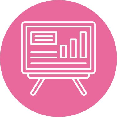  Etkileşimli beyaz tahta simge vektör çizimi 