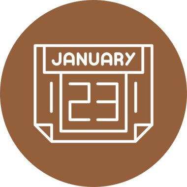 Takvim günü simgesi, vektör illüstrasyonu basit tasarım