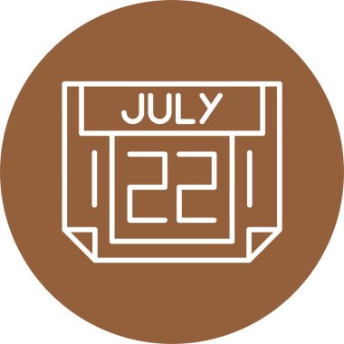 Takvim günü simgesi, vektör illüstrasyonu basit tasarım