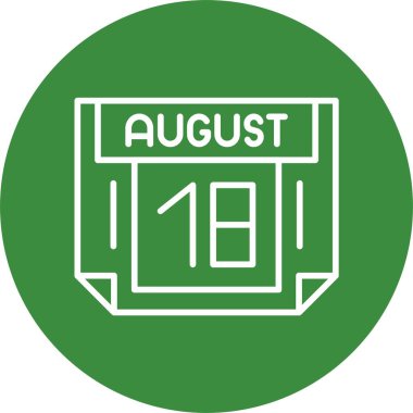 Takvim günü simgesi, vektör illüstrasyonu basit tasarım