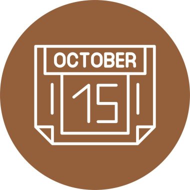 Takvim günü simgesi, vektör illüstrasyonu basit tasarım