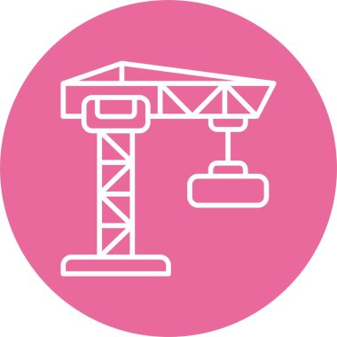 vektör yapı vinç simgesi