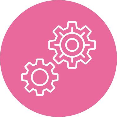 Çarklar ve Vites simgesi ana hat biçiminde