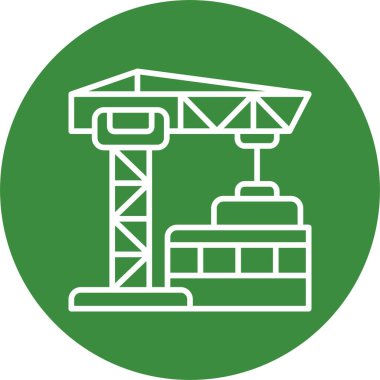 vektör yapı vinç simgesi