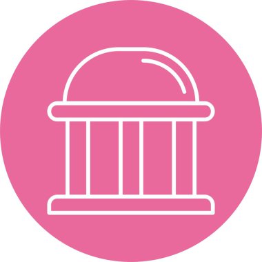 Kamu Sektörü Simgesi Web Simgesi Beyaz Arkaplanda İzole Edildi