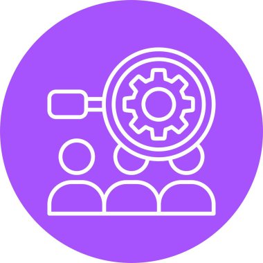 Beyaz Arkaplanda İnsan Kaynakları Simgesi 