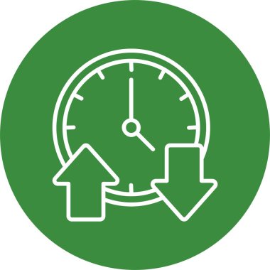 Saat. Web simgesi basit illüstrasyon 