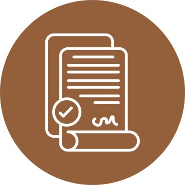 Belge. Web simgesi basit illüstrasyon 