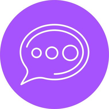 Chat web icon simple illustration