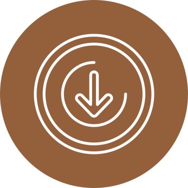 Düğme Web simgesi basit illüstrasyonunu indir