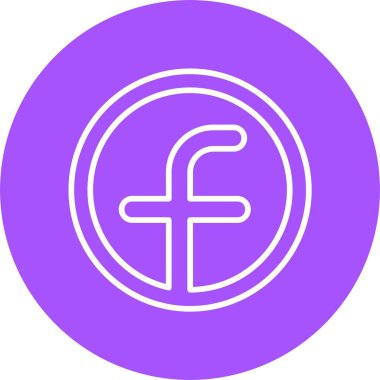 Facebook web simgesi basit illüstrasyon