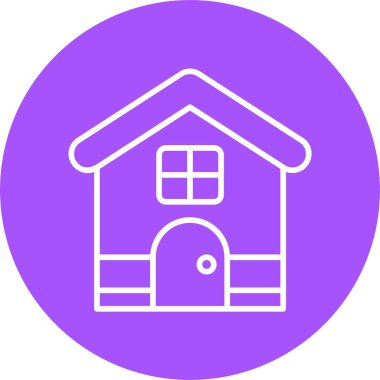 ev web simgesi basit illüstrasyon