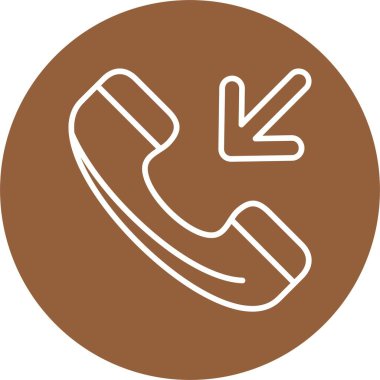 Gelen arama simgesi, vektör çizim