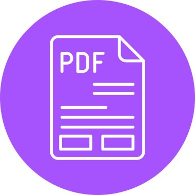 PDF dosya biçimi, web simgesi, vektör illüstrasyonu