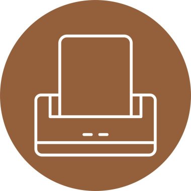 Basit illüstrasyon web simgesini yazdır