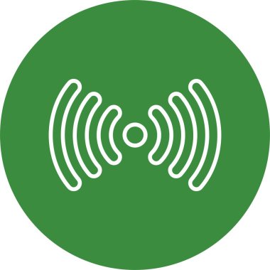 Sinyal Simgesi, Renkli Vektör İllüstrasyonu