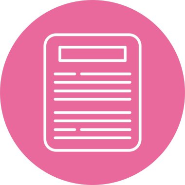 Belge web simgesi vektör illüstrasyonu yazılıyor