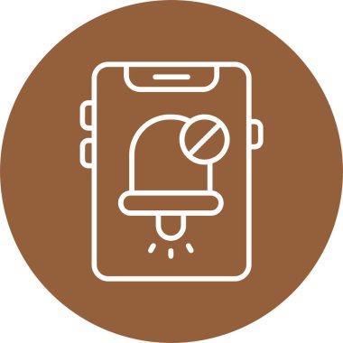 Bildirim web simgesi, basit illüstrasyon