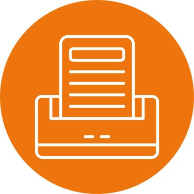 Basit illüstrasyon web simgesini yazdır