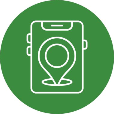 konum pin simgesi, vektör illüstrasyonu basit tasarım