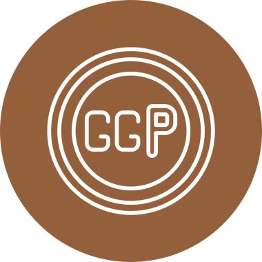 Guernsey Pound Sembol vektör çizimi