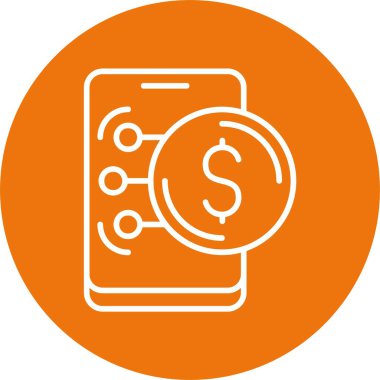  USD Dolar simge vektör illüstrasyonu