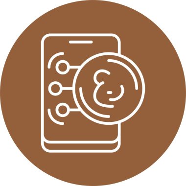 Umman Riyal para birimi simgesi, vektör illüstrasyonu