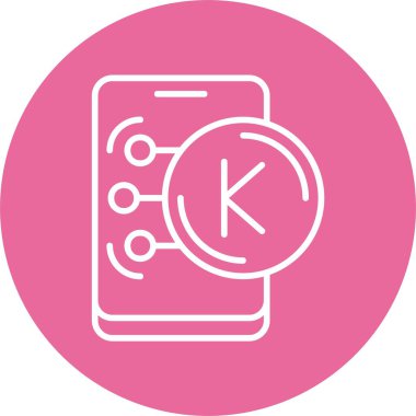  Myanmar Kyat ikon vektör illüstrasyonu