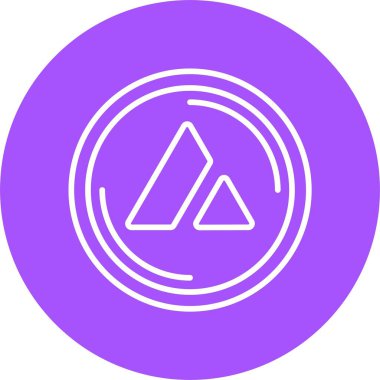 Çığ logosu web simgesi vektör illüstrasyonu 