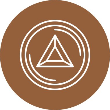 Temel Dikkat Token Web simgesi basit illüstrasyon 